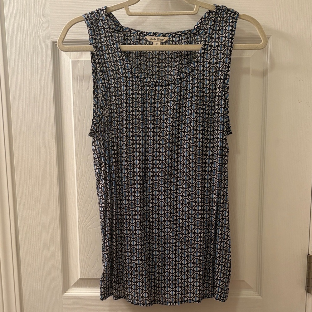 Lucky Brand Monochrome Geometric Tank Top